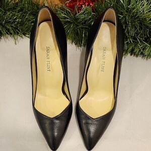 Sarah Flint Black Leather Heels